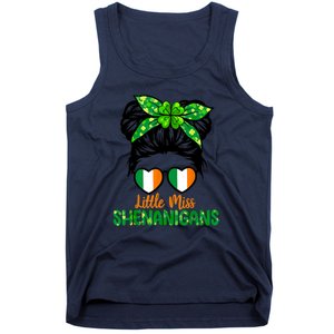 Little Miss Shenanigans St Patricks Day Tank Top