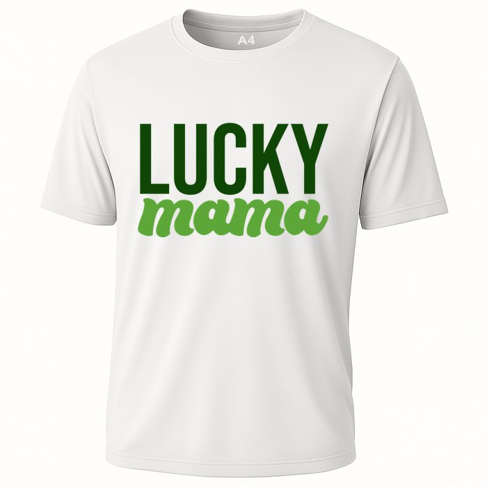 Lucky Mama St Patricks Day Cooling Performance Crew T-Shirt