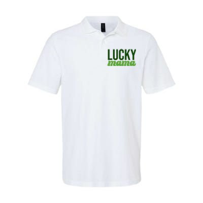 Lucky Mama St Patricks Day Softstyle Adult Sport Polo