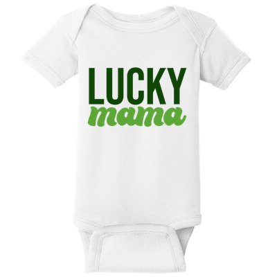 Lucky Mama St Patricks Day Baby Bodysuit