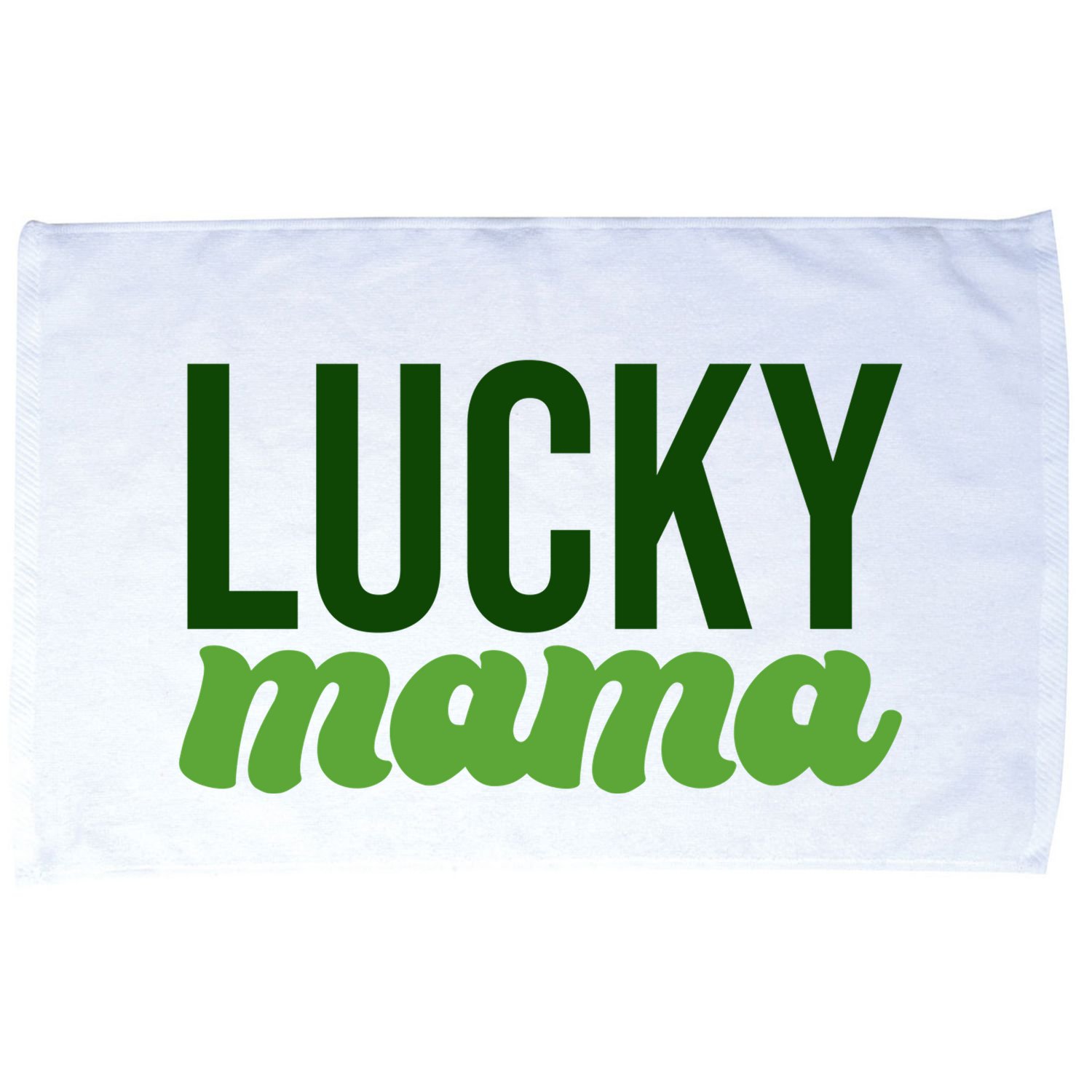 Lucky Mama St Patricks Day Microfiber Hand Towel