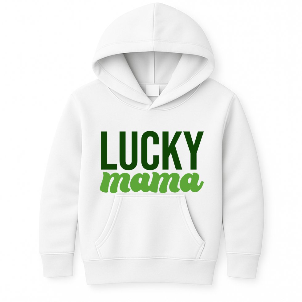 Lucky Mama St Patricks Day Kids Hoodie