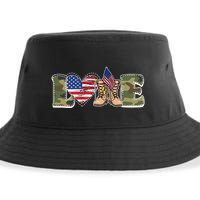 Love Military Support Your Troops And Arm Forces Sustainable Bucket Hat