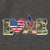 Love Military Support Your Troops And Arm Forces Vector Backpack
