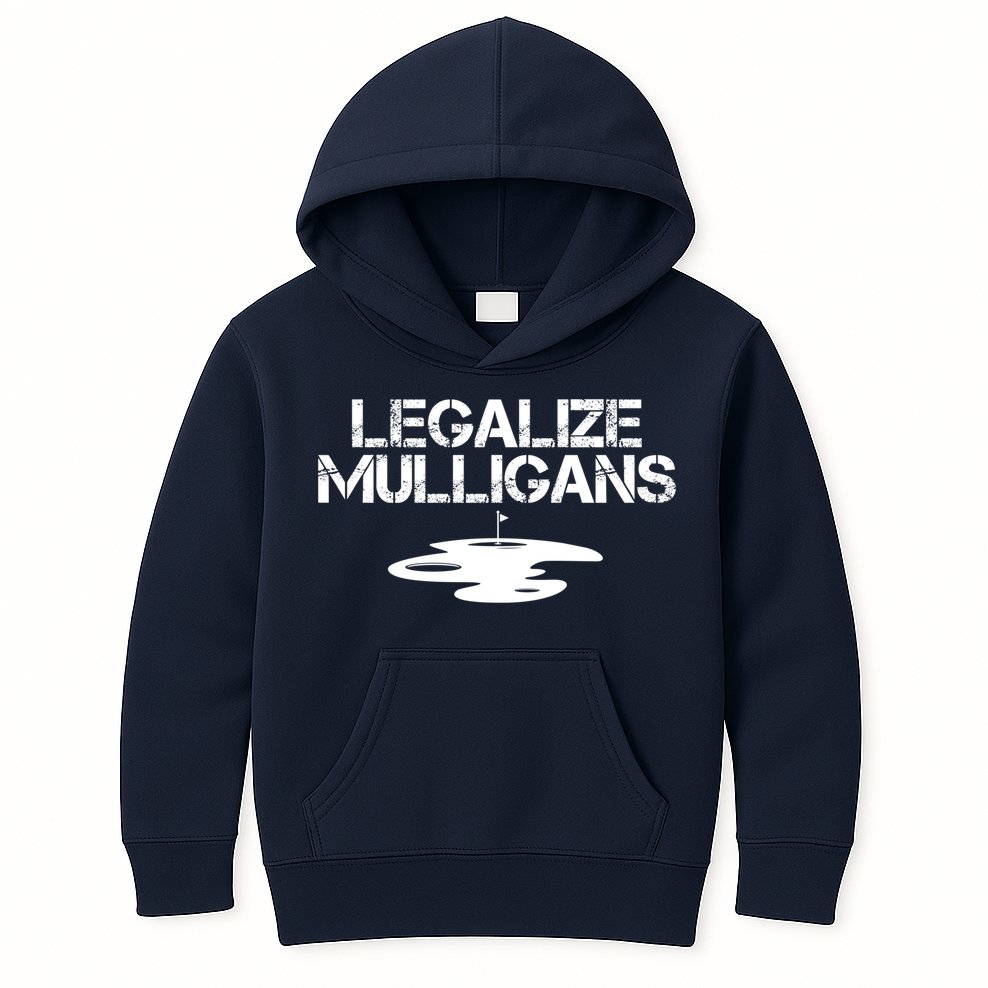 Legalize Mulligans Team Golfer Golfing Quote Saying Funny Kids Hoodie