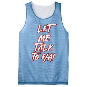 Let Me Talk To Ya Simple Saying Mesh Reversible Basketball Jersey Tank