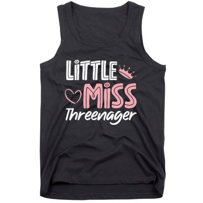 Little Miss Threenager Tank Top