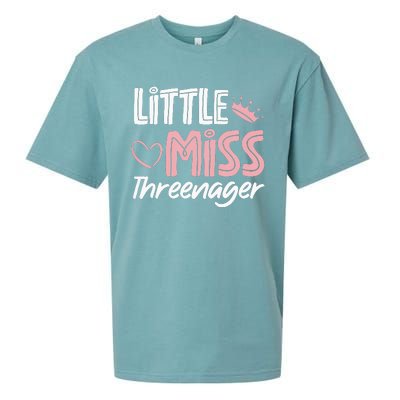 Little Miss Threenager Sueded Cloud Jersey T-Shirt