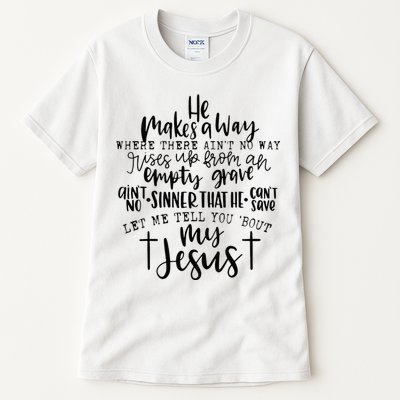 Let Me Tell You Bout My Jesus vintage Bible Christian Lovers Tall T-Shirt