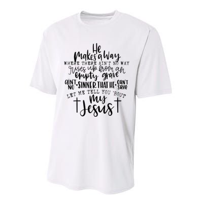 Let Me Tell You Bout My Jesus vintage Bible Christian Lovers Performance Sprint T-Shirt