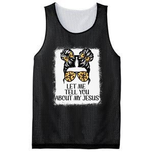 Let Me Tell You About My Jesus Mesh Reversible Basketball Jersey Tank