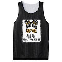 Let Me Tell You About My Jesus Mesh Reversible Basketball Jersey Tank