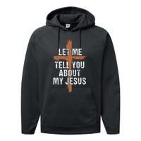 Let Me Tell You About My Jesus Dad Women Christian Performance Fleece Hoodie