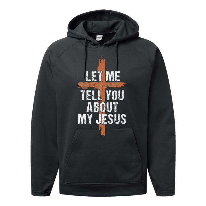 Let Me Tell You About My Jesus Dad Women Christian Performance Fleece Hoodie