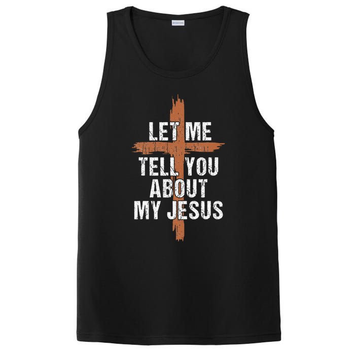 Let Me Tell You About My Jesus Dad Women Christian PosiCharge Competitor Tank