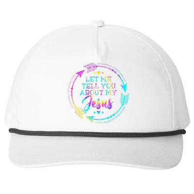 Let Me Tell You About My Jesus Christian Believer Bible God Snapback Five-Panel Rope Hat