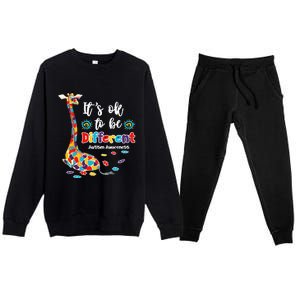 Let me Tell You about my Son Daughter Autism Awareness Tee Premium Crewneck Sweatsuit Set