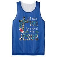 Let Me Tell You About My Jesus Christian Bible God Christian Mesh Reversible Basketball Jersey Tank