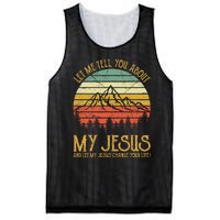 Let Me Tell You About My Jesus Christian  Mesh Reversible Basketball Jersey Tank