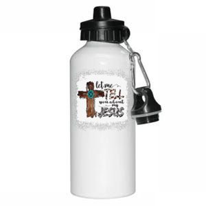 Let Me Tell You About My Jesus Christian Bible God Aluminum Water Bottle