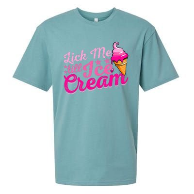 Lick Me Till Ice Cream Funny Ice Cream Love Sueded Cloud Jersey T-Shirt