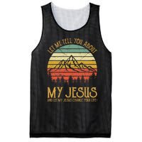 Let Me Tell You About My Jesus Christian Mesh Reversible Basketball Jersey Tank