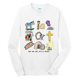 Let Me Tell You A Story Jesus Religious Christian Easter Tall Long Sleeve T-Shirt