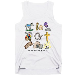 Let Me Tell You A Story Jesus Religious Christian Easter Tank Top