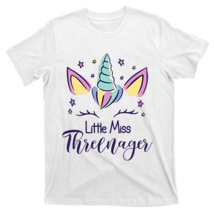 Little Miss Threenager Birthday 3 Years T-Shirt