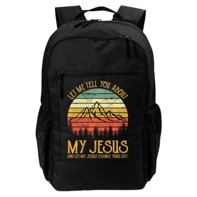 Let Me Tell You About My Jesus Christian Premium Backpack