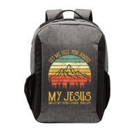 Let Me Tell You About My Jesus Christian Premium Vector Backpack
