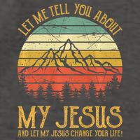 Let Me Tell You About My Jesus Christian Premium Vector Backpack