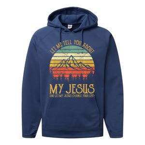 Let Me Tell You About My Jesus Christian Premium Performance Fleece Hoodie