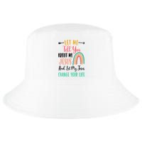 Let Me Tell You About My Jesus Rainbow Christian Cool Comfort Performance Bucket Hat