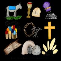 Let Me Tell You A Story He Is Risen Jesus Easter Christian  16 in Basic Backpack