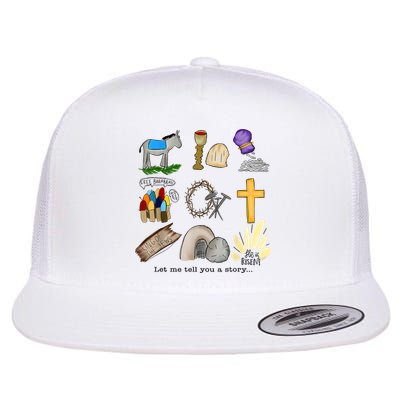 Let Me Tell You A Story He Is Risen Jesus Easter Christian  Flatbill Hat