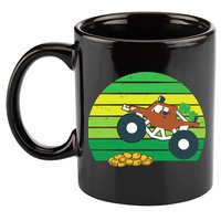 Lucky Monster Truck St Patrick's Day 11oz C Handle Ceramic Mug