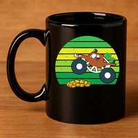 Lucky Monster Truck St Patrick's Day 11oz C Handle Ceramic Mug