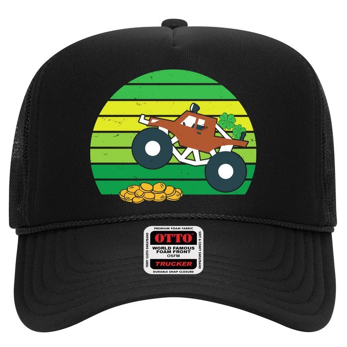 Lucky Monster Truck St Patrick's Day Trucker Hat