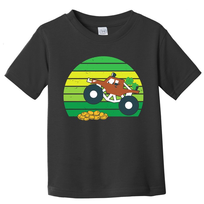 Lucky Monster Truck St Patrick's Day Toddler T-Shirt