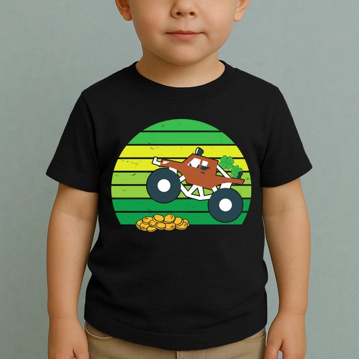 Lucky Monster Truck St Patrick's Day Toddler T-Shirt