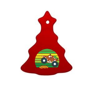 Lucky Monster Truck St Patrick's Day Ceramic Tree Ornament