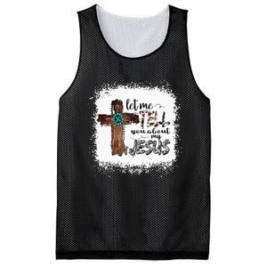 Let Me Tell You About My Jesus Christian Bible God Mesh Reversible Basketball Jersey Tank