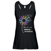 Laboratory Medical Technologist My Job Is All Rainbow And Butterflies Ladies Essential Flowy Tank