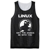 Linux May The Source Be With You Mesh Reversible Basketball Jersey Tank