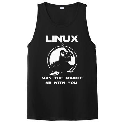 Linux May The Source Be With You PosiCharge Competitor Tank