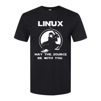 Linux May The Source Be With You Softstyle CVC T-Shirt