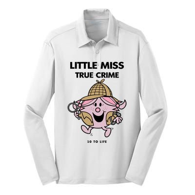 Little Miss True Crime Pigment Silk Touch Performance Long Sleeve Polo