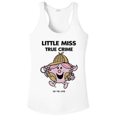 Little Miss True Crime Pigment Ladies PosiCharge Competitor Racerback Tank
