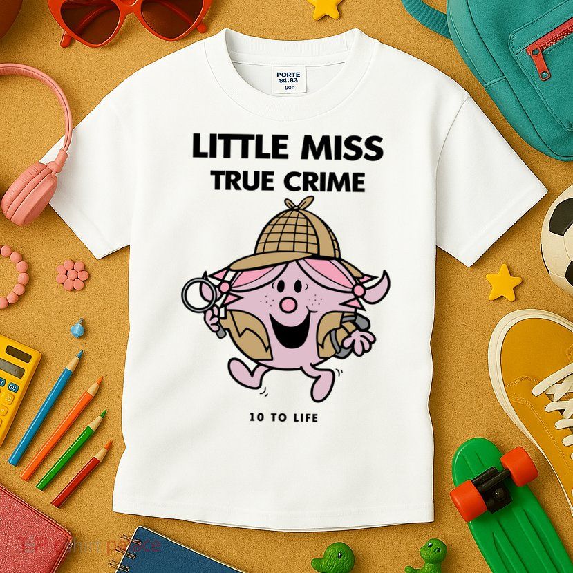 Little Miss True Crime Pigment Kids T-Shirt